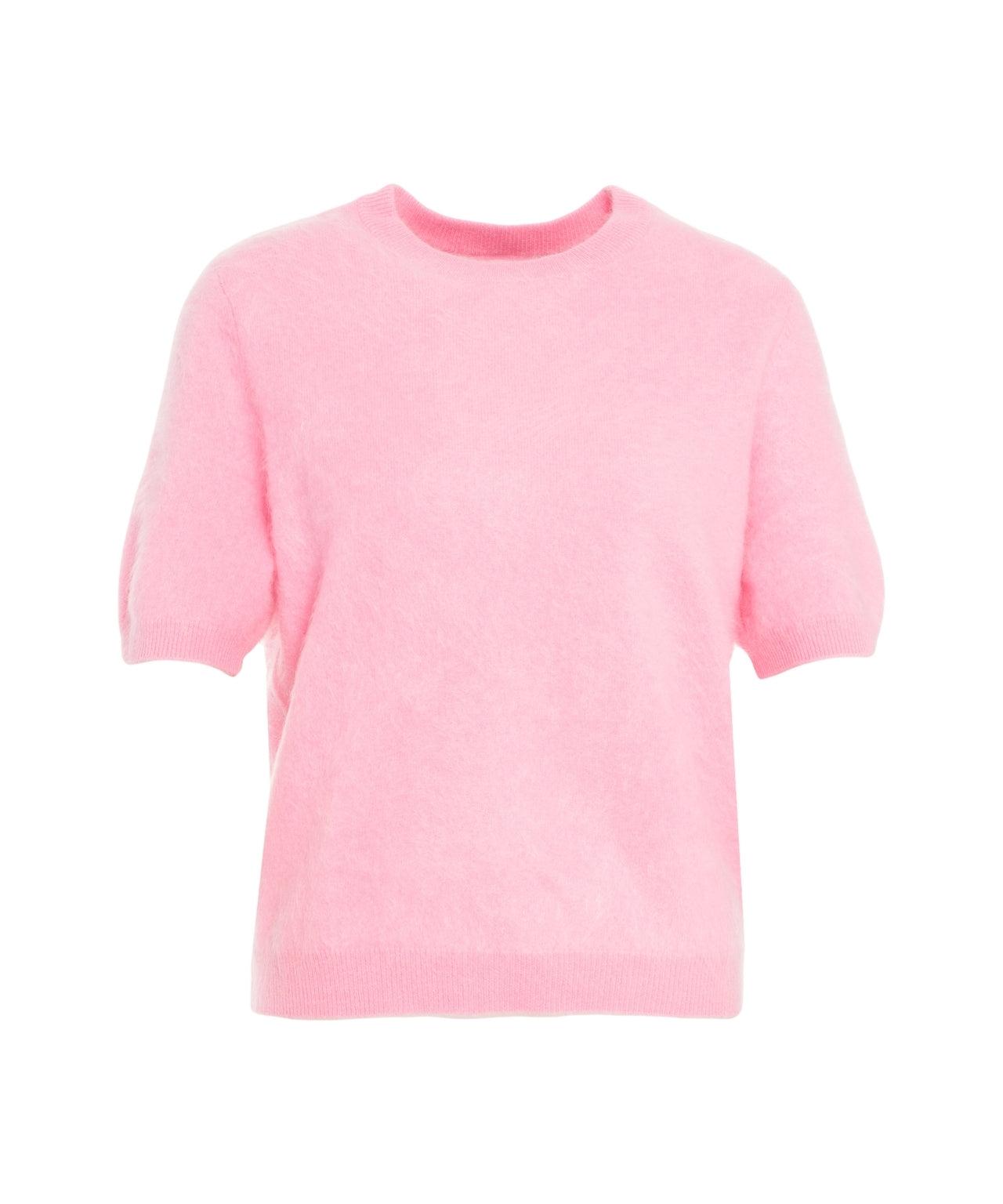 Brushed cashmere t-shirt Product Image