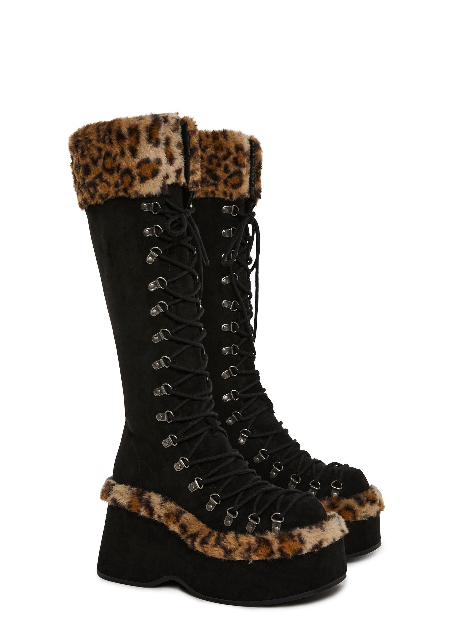 Flash On Leopard Boots Product Image