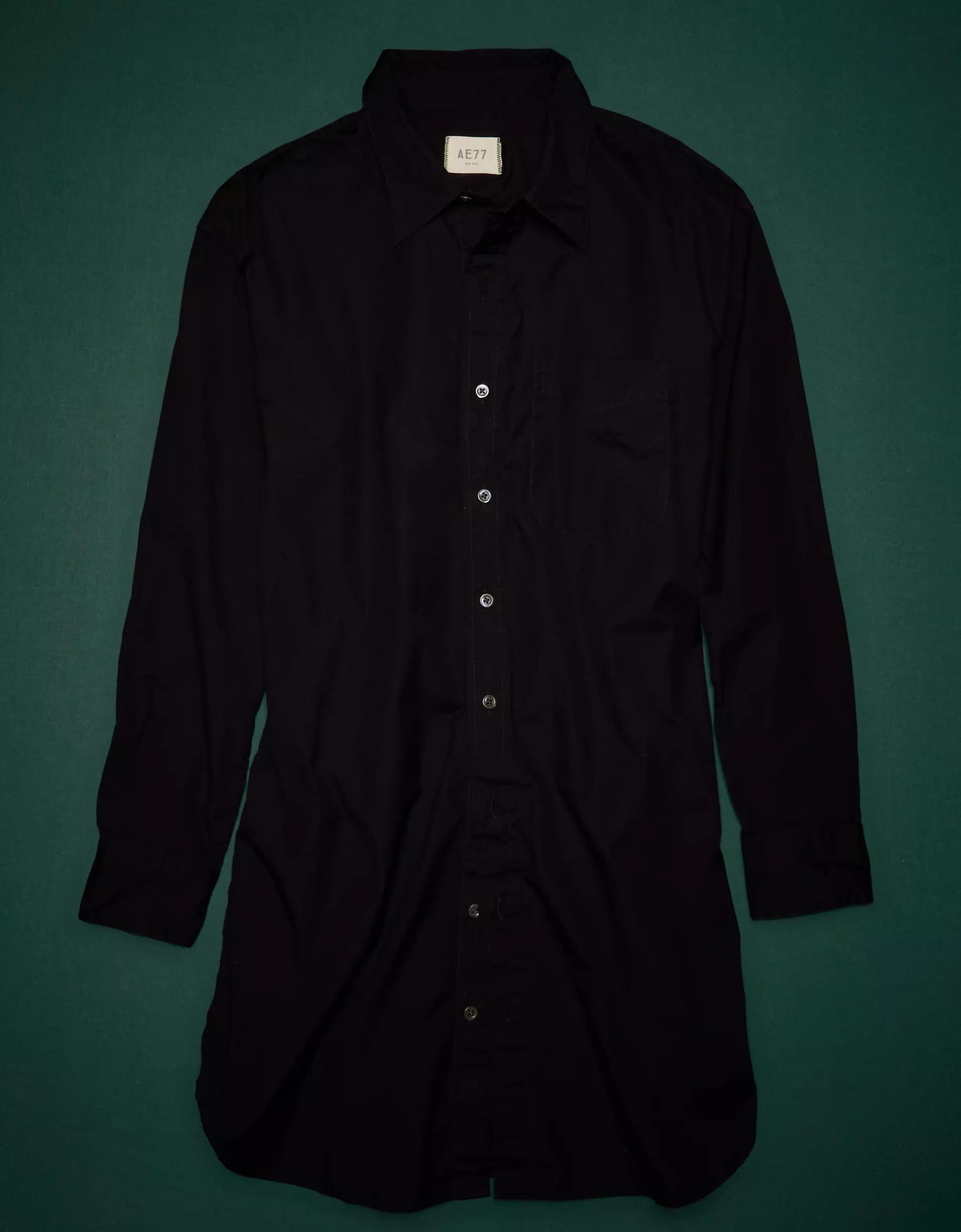 AE77 Premium Poplin Shirt Dress Product Image