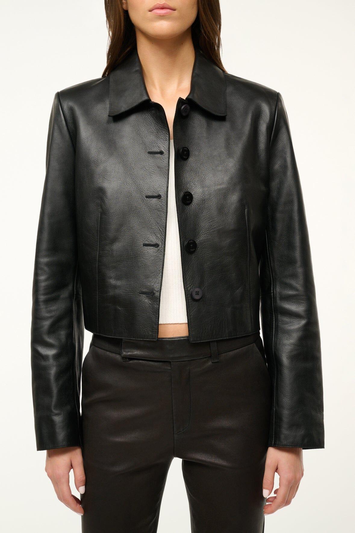 LEATHER MARINO JACKET | BLACK Product Image