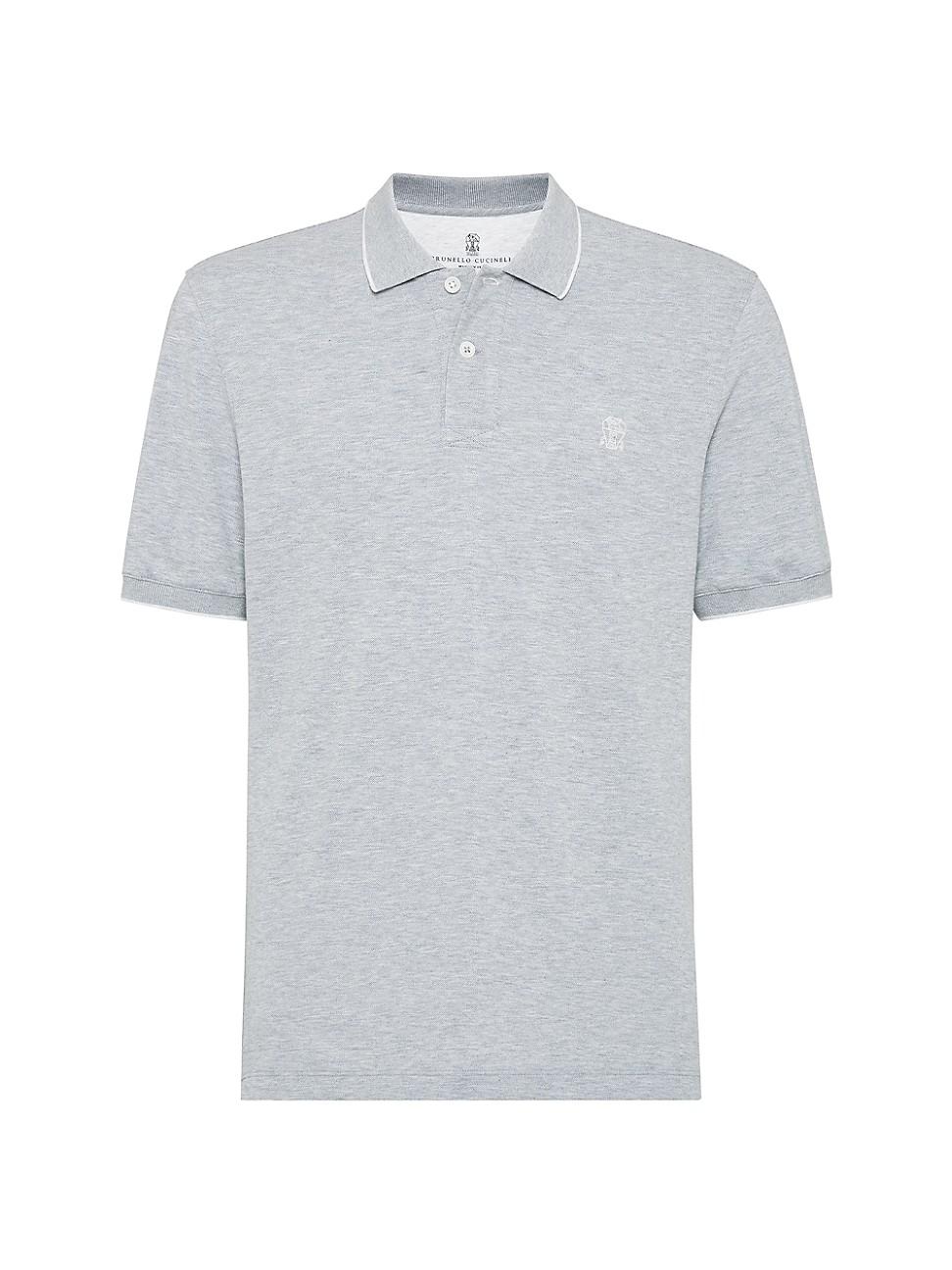 Mens Cotton Piqu Polo Shirt with Logo Product Image
