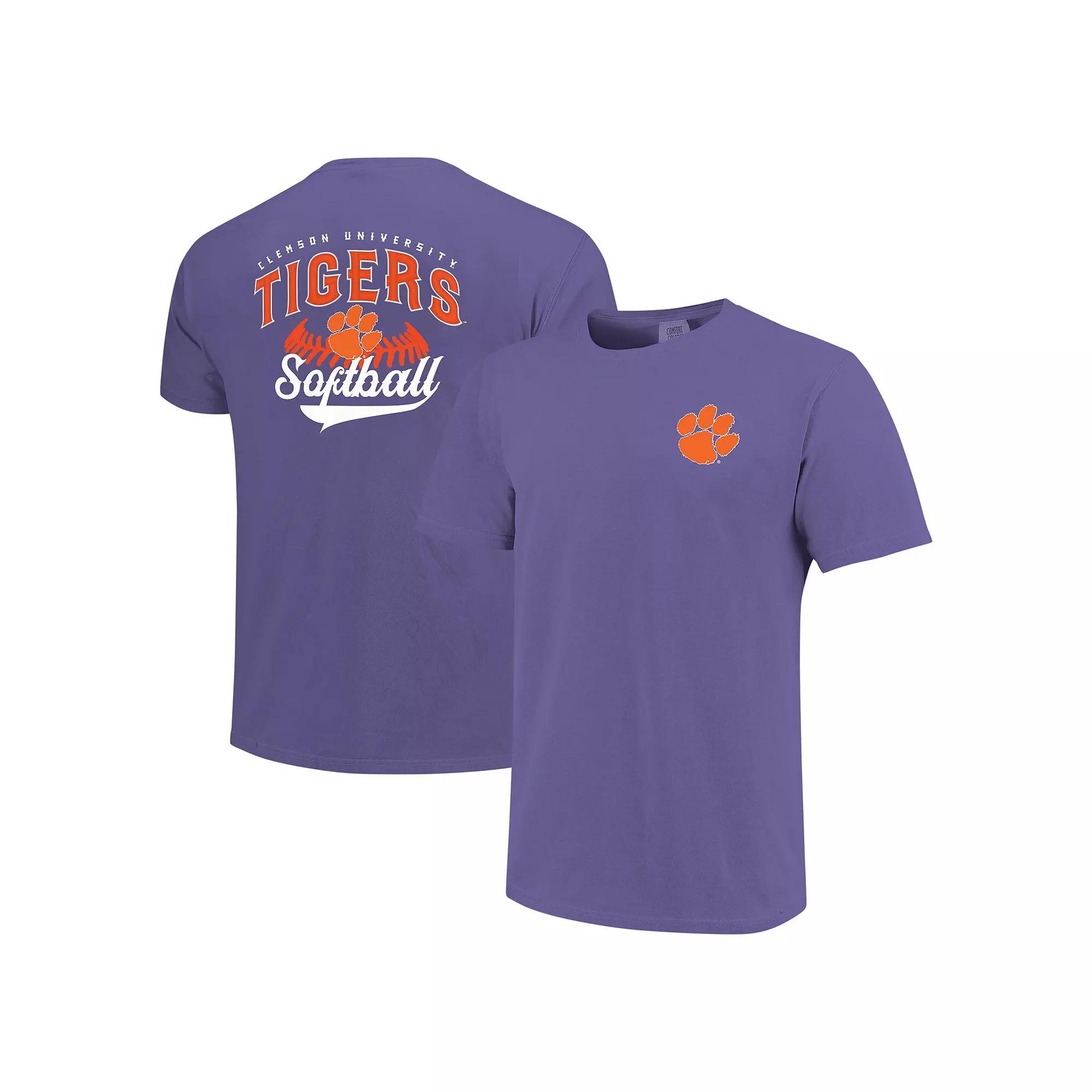 Men's Purple Clemson Tigers Softball Walk Off T-Shirt, Size: Large Product Image