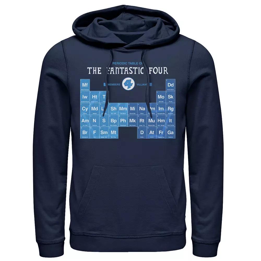 Men's Marvel Fantastic Four Members And Villains Periodic Table Hoodie,  Product Image