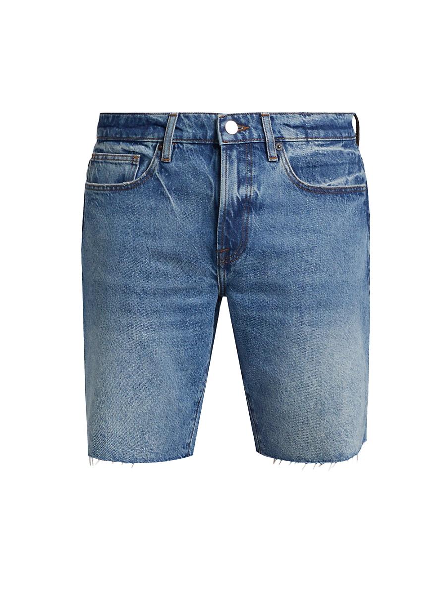 Mens LHomme Cut-Off Denim Shorts Product Image