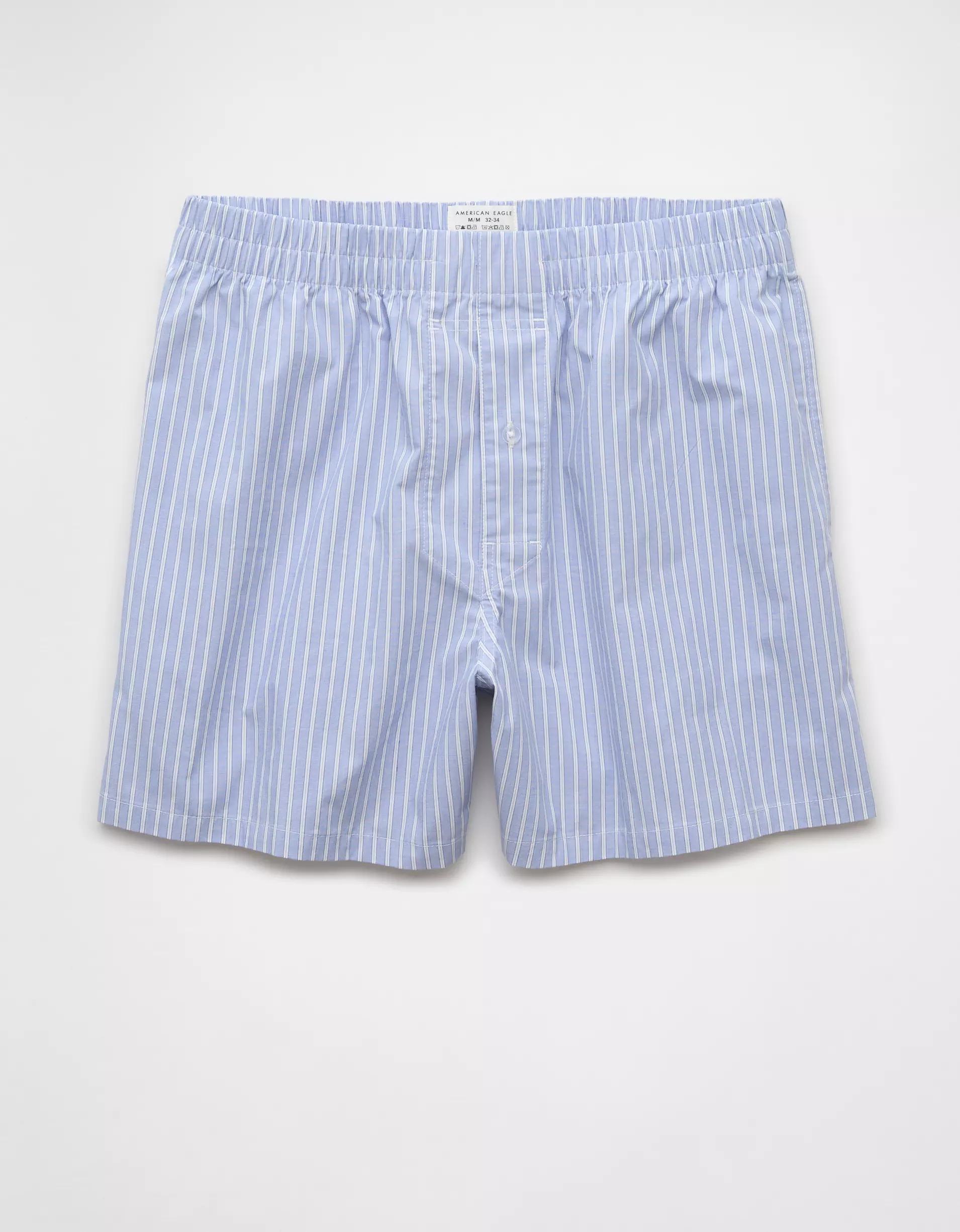 AEO Men's Striped Poplin Pocket Boxer Short Product Image