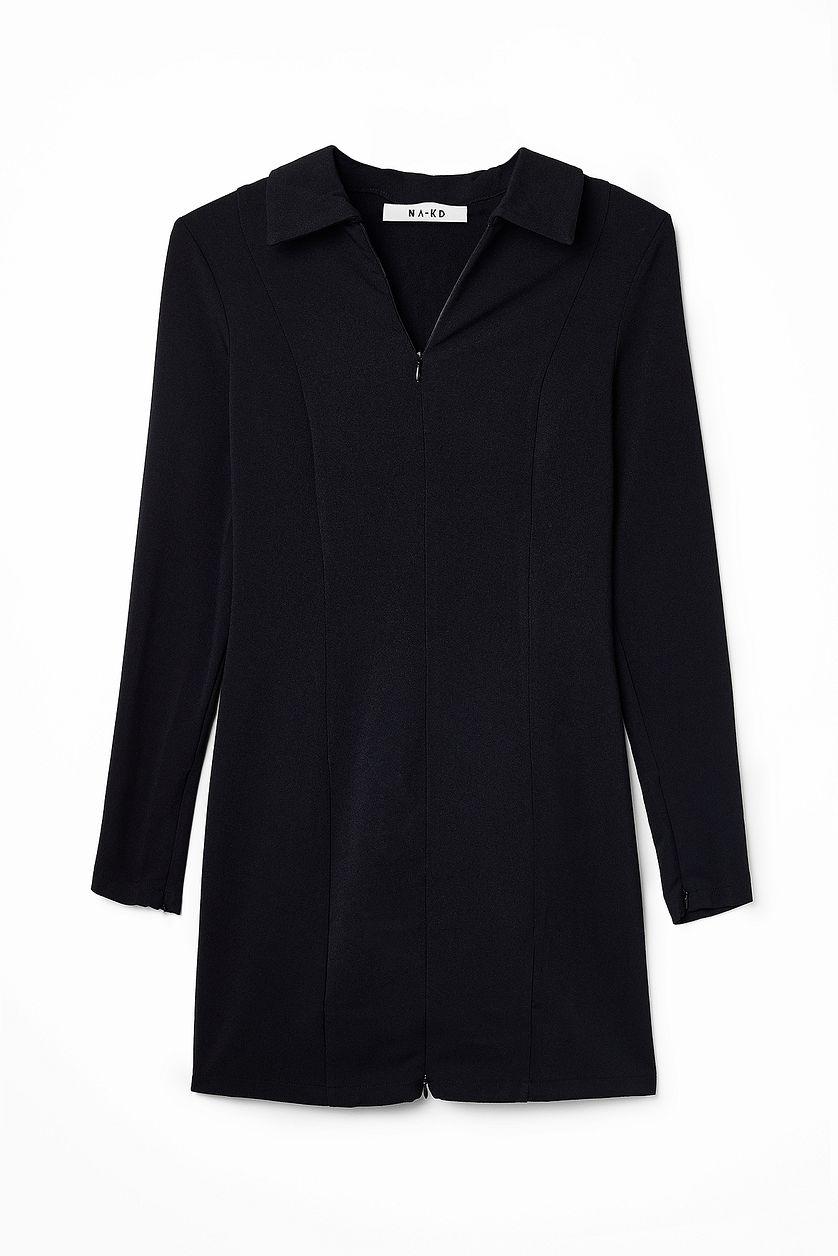 Zip Mini Dress Product Image