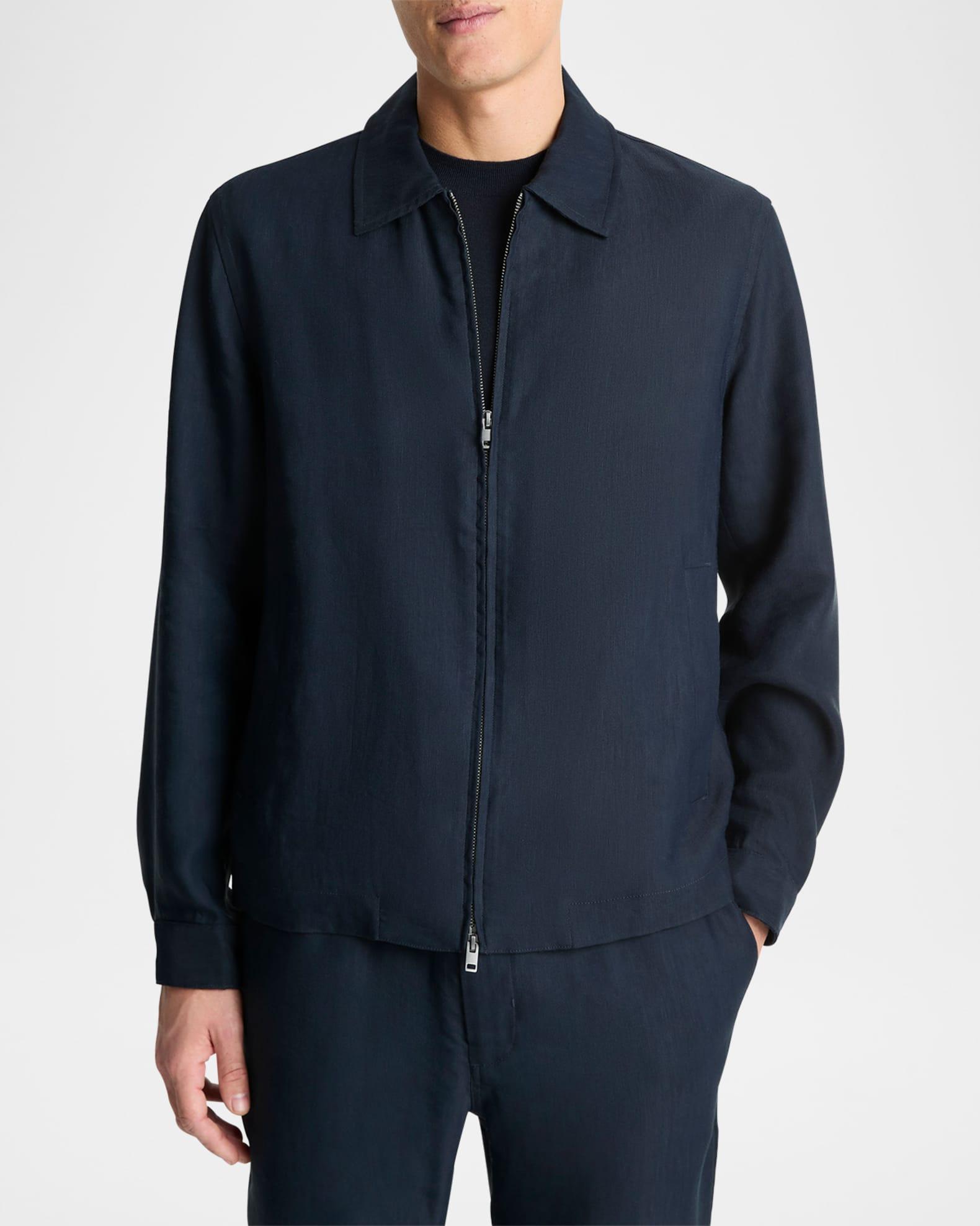 Men's Two-Way Zip Bomber Jacket Product Image
