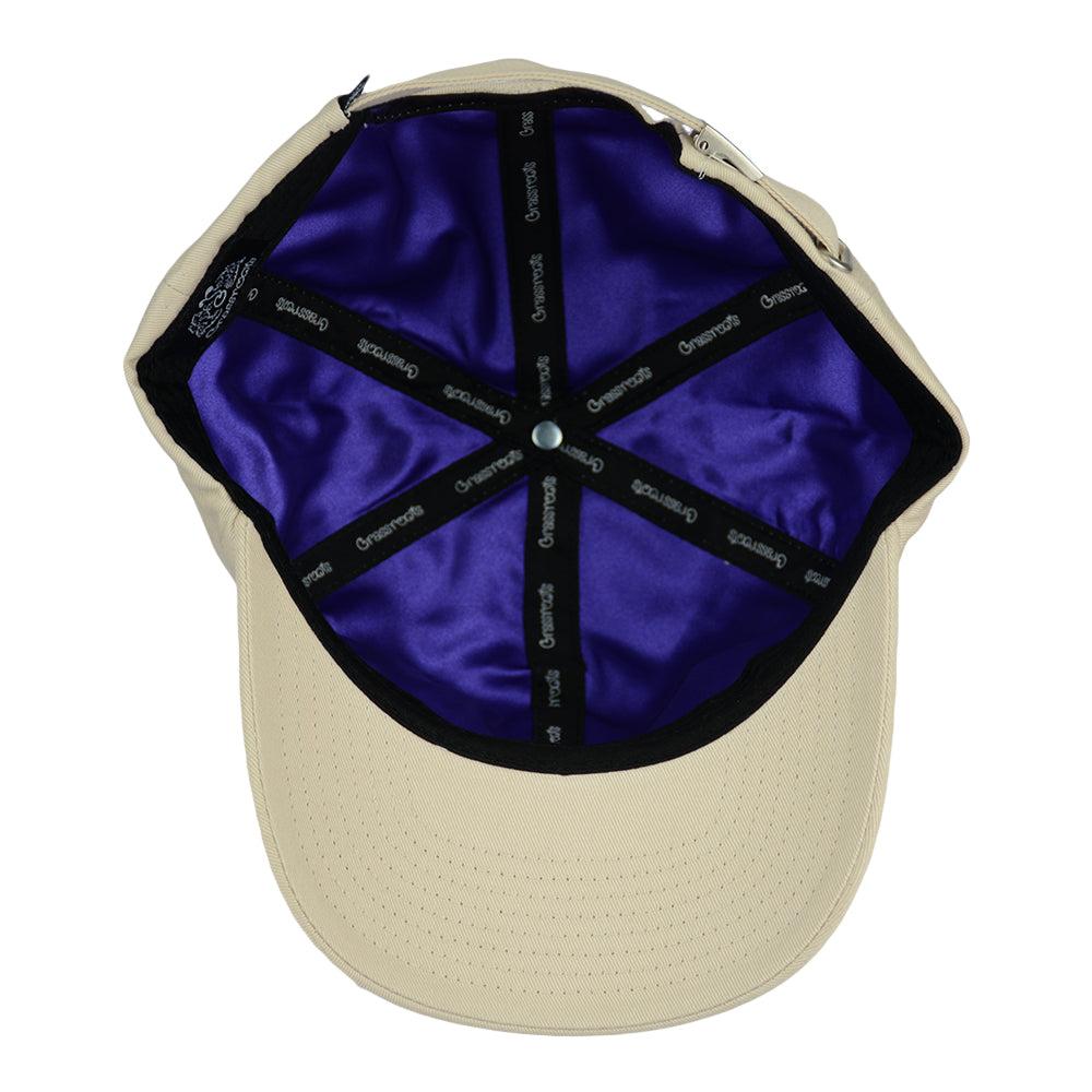 Grassroots California Simply Sprouted Cream Purple Dad Hat Product Image
