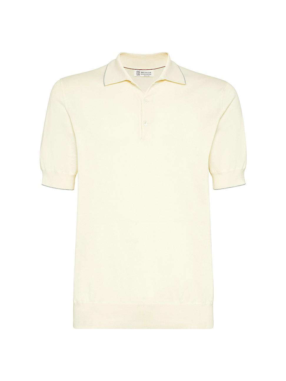 Mens Cotton Lightweight Knit Polo Shirt Product Image