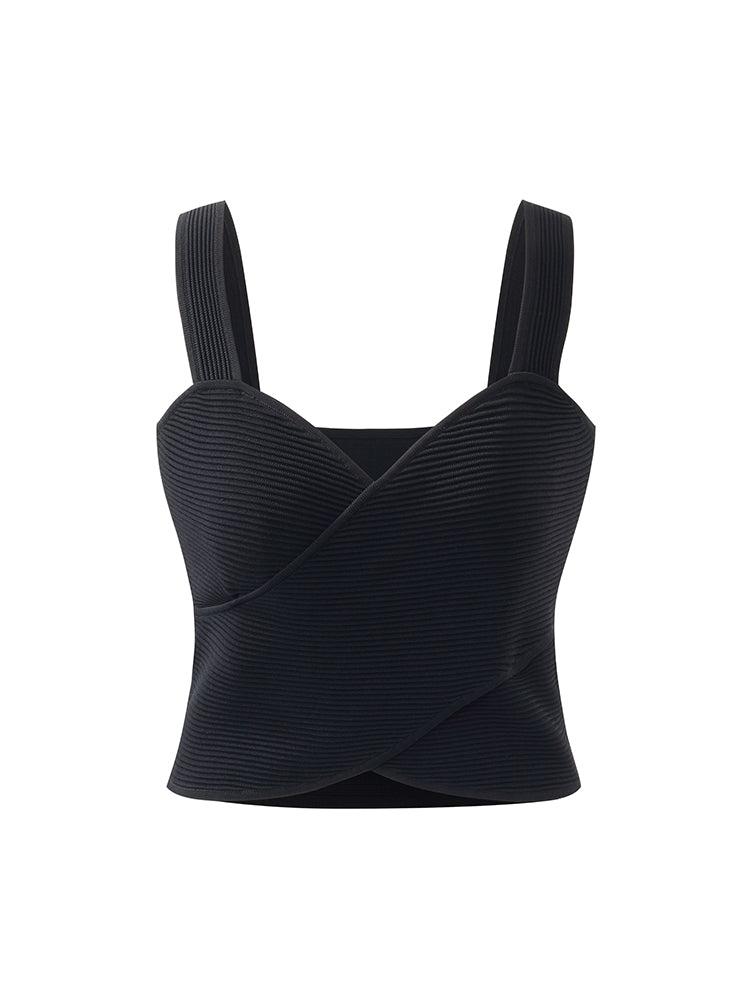 Crossover Women Knitted Tank Top Product Image