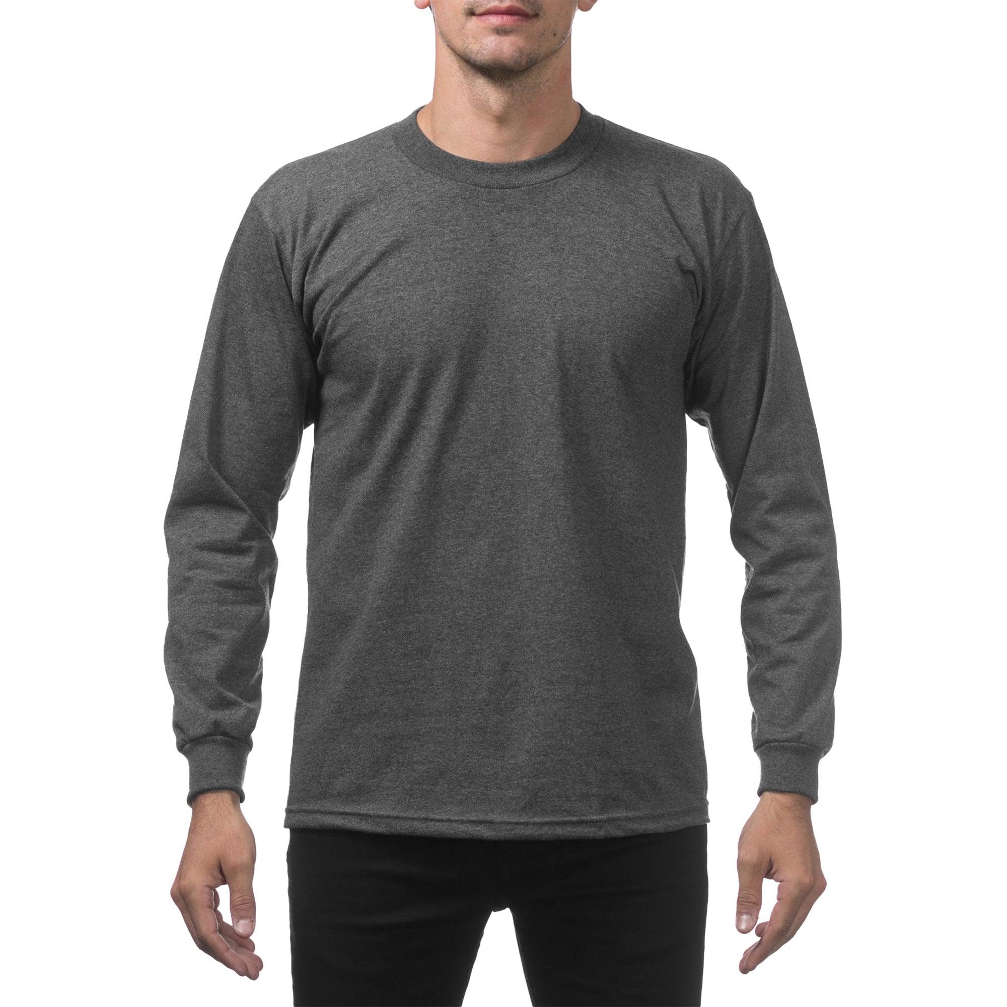 Pro Club Men's Heavyweight Cotton Long Sleeve T-Shirt Male Product Image