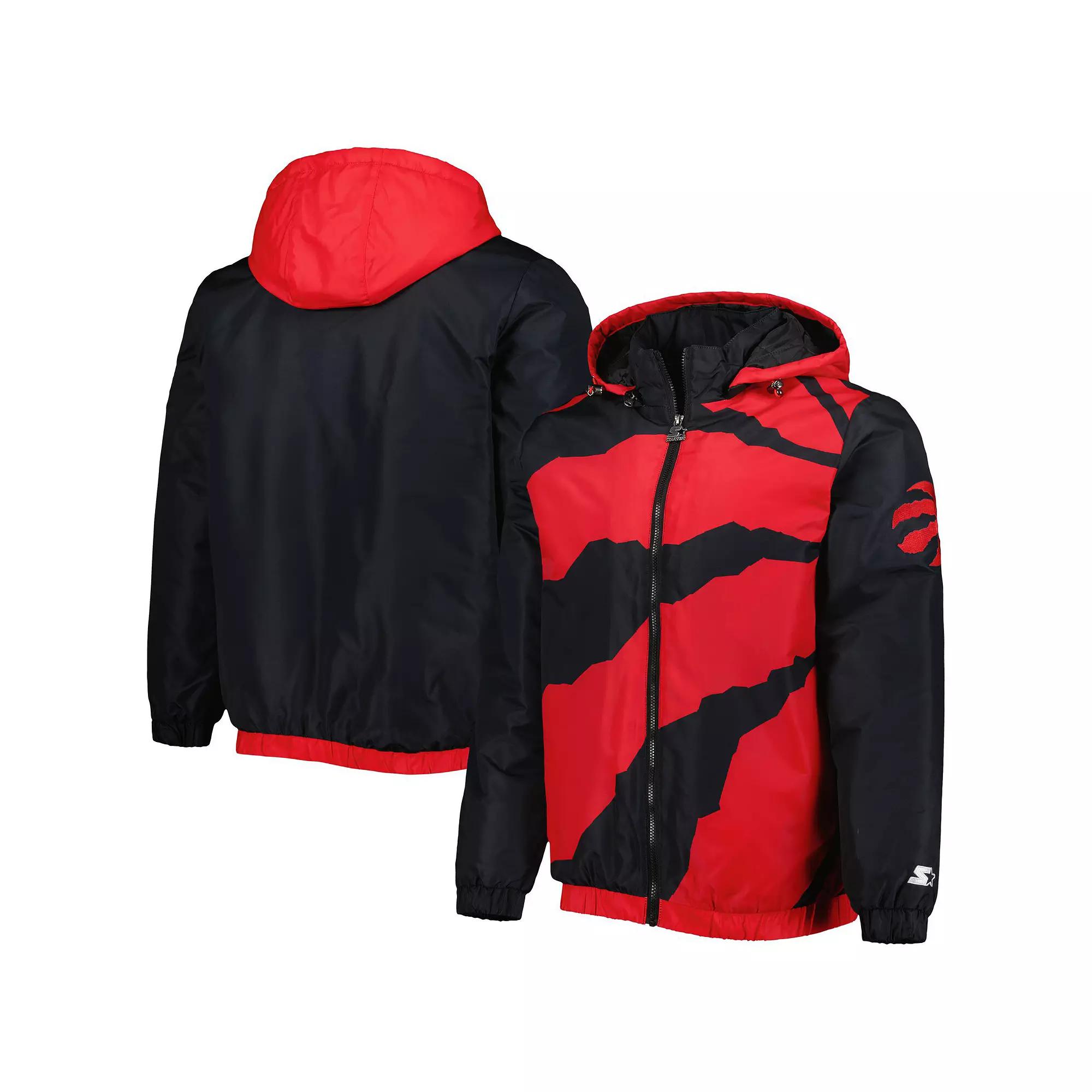 Men's Starter Red Toronto Raptors The Triple Double Full-Zip Hoodie Jacket, Size: Large, Rpt Red Product Image