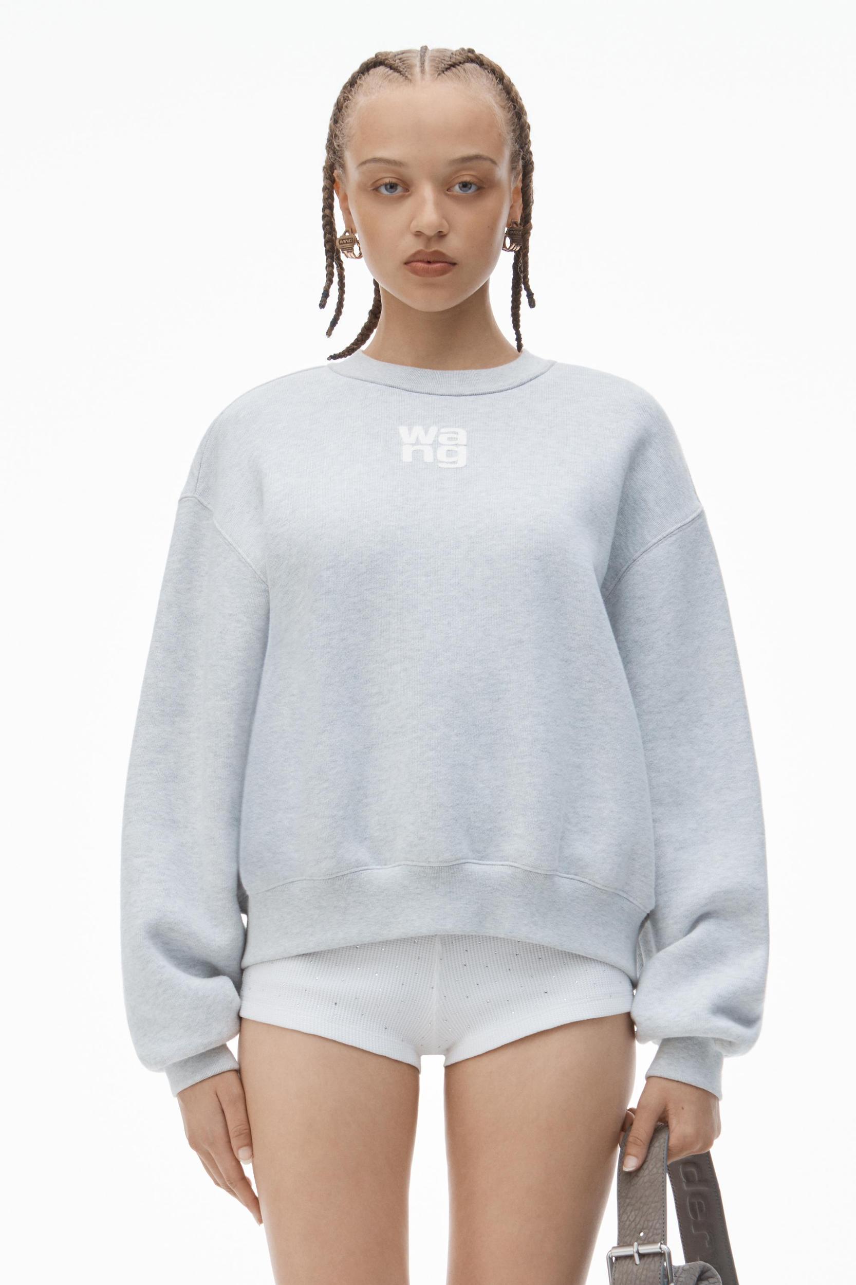 Puff Logo Sweatshirt In Structured Terry Product Image
