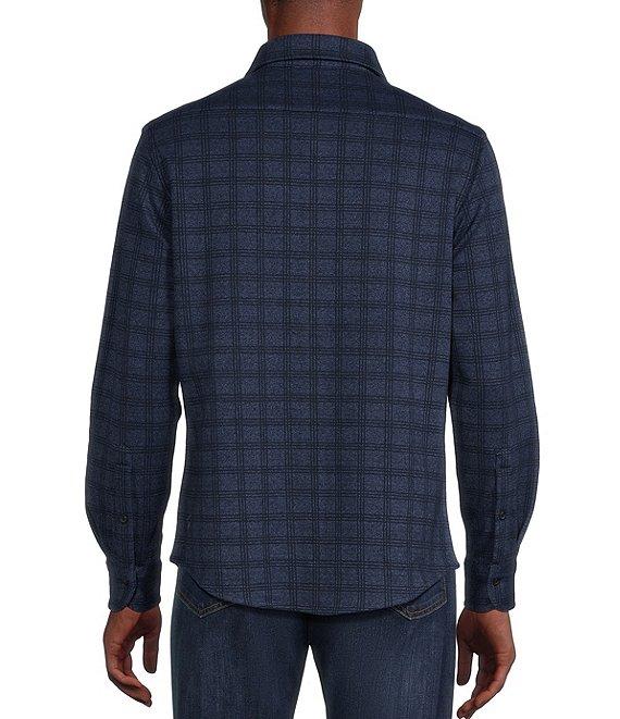 Cremieux Blue Label Jacquard Coatfront Knit Shirt Product Image