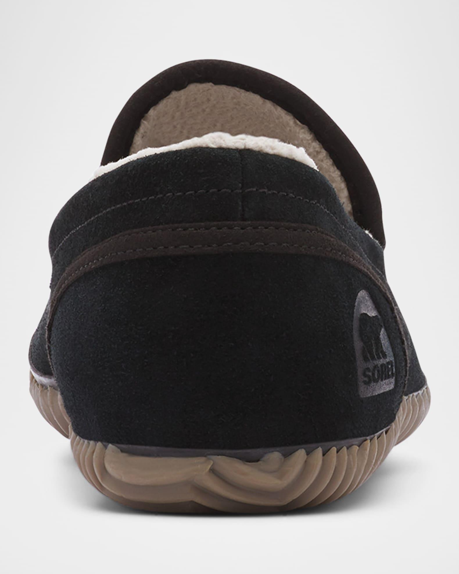 Men's Dude Moc Suede and Faux Fur Slippers Product Image