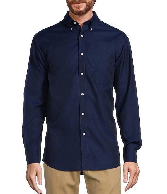 Gold Label Roundtree & Yorke Non-Iron Long Sleeve Solid Dobby Sport Shirt Product Image