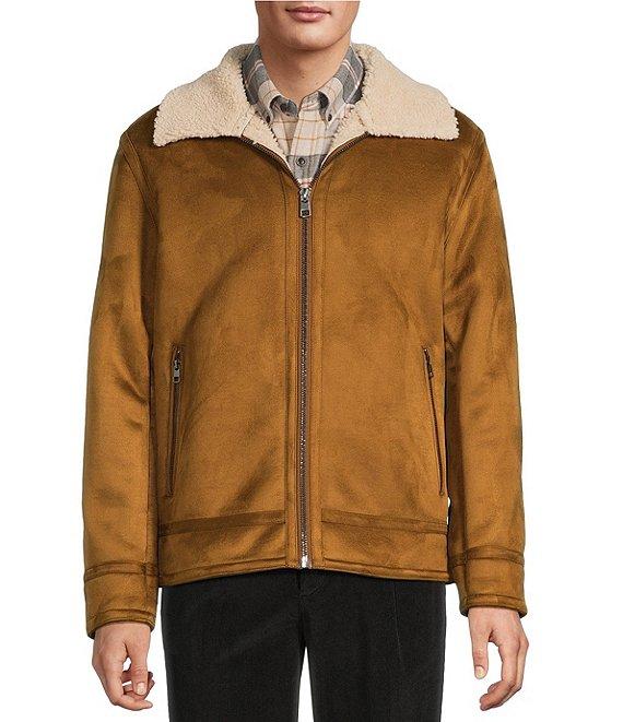 Roundtree & Yorke Faux-Sherpa Collar Hipster Jacket Product Image