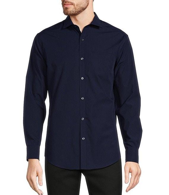 Murano Slim Fit Solid Long Sleeve Woven Shirt Product Image