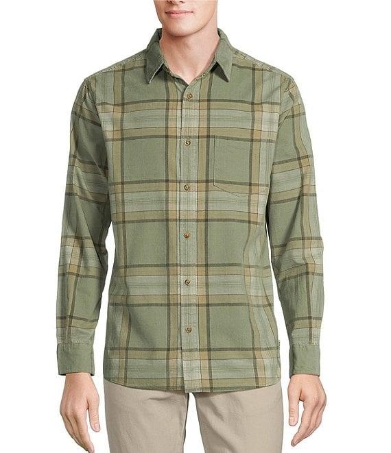 Rowm The Nomad Long Sleeve Large Plaid Washed Corduroy Shirt Product Image