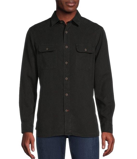 Cremieux Blue Label Solid Twill Woven Shirt Product Image