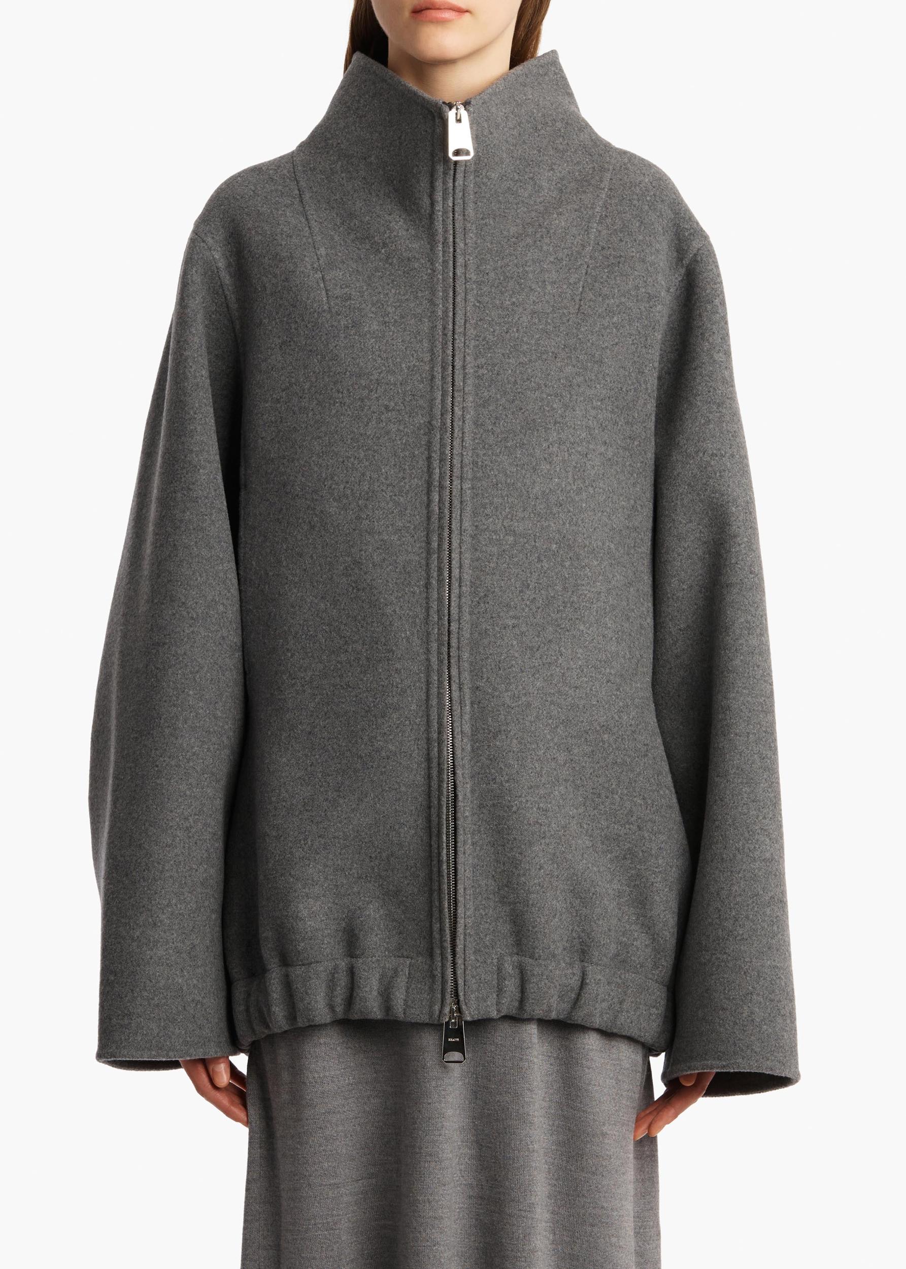 Garret Jacket in Grey Melange Product Image