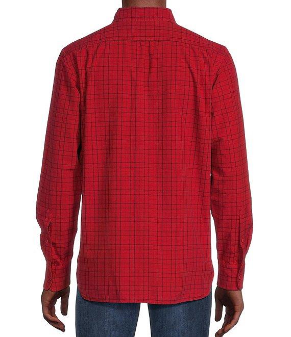Cremieux Blue Label Big & Tall Classic Fit Medium Plaid Oxford Long Sleeve Woven Shirt Product Image