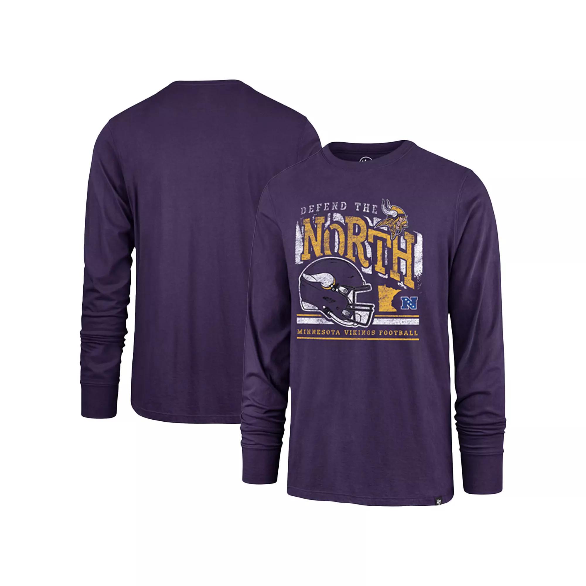 Men's '47 Purple Minnesota Vikings Regional Super Rival Long Sleeve T-Shirt,  Product Image
