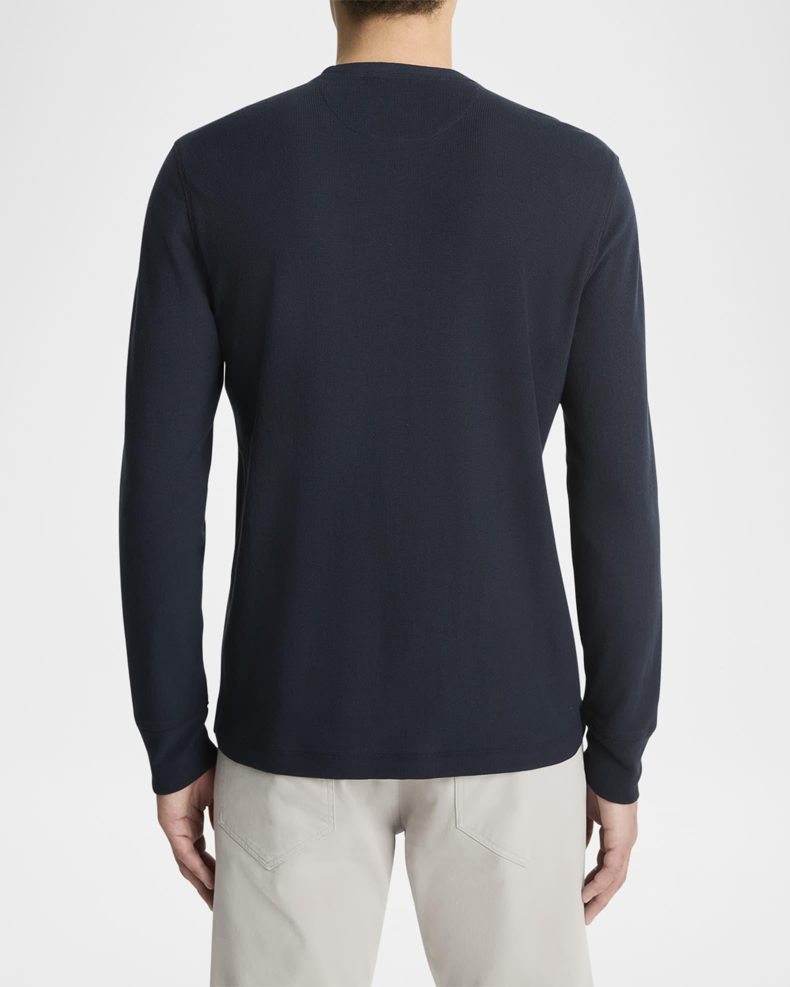 Men's Pima Cotton Waffle Henley Shirt Product Image