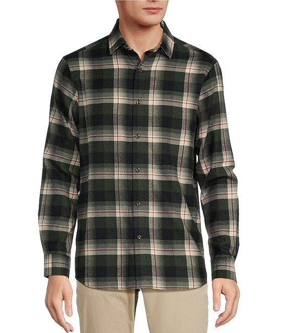 Hart Schaffner Marx Dark Ombre Plaid Long Sleeve Sportshirt Product Image