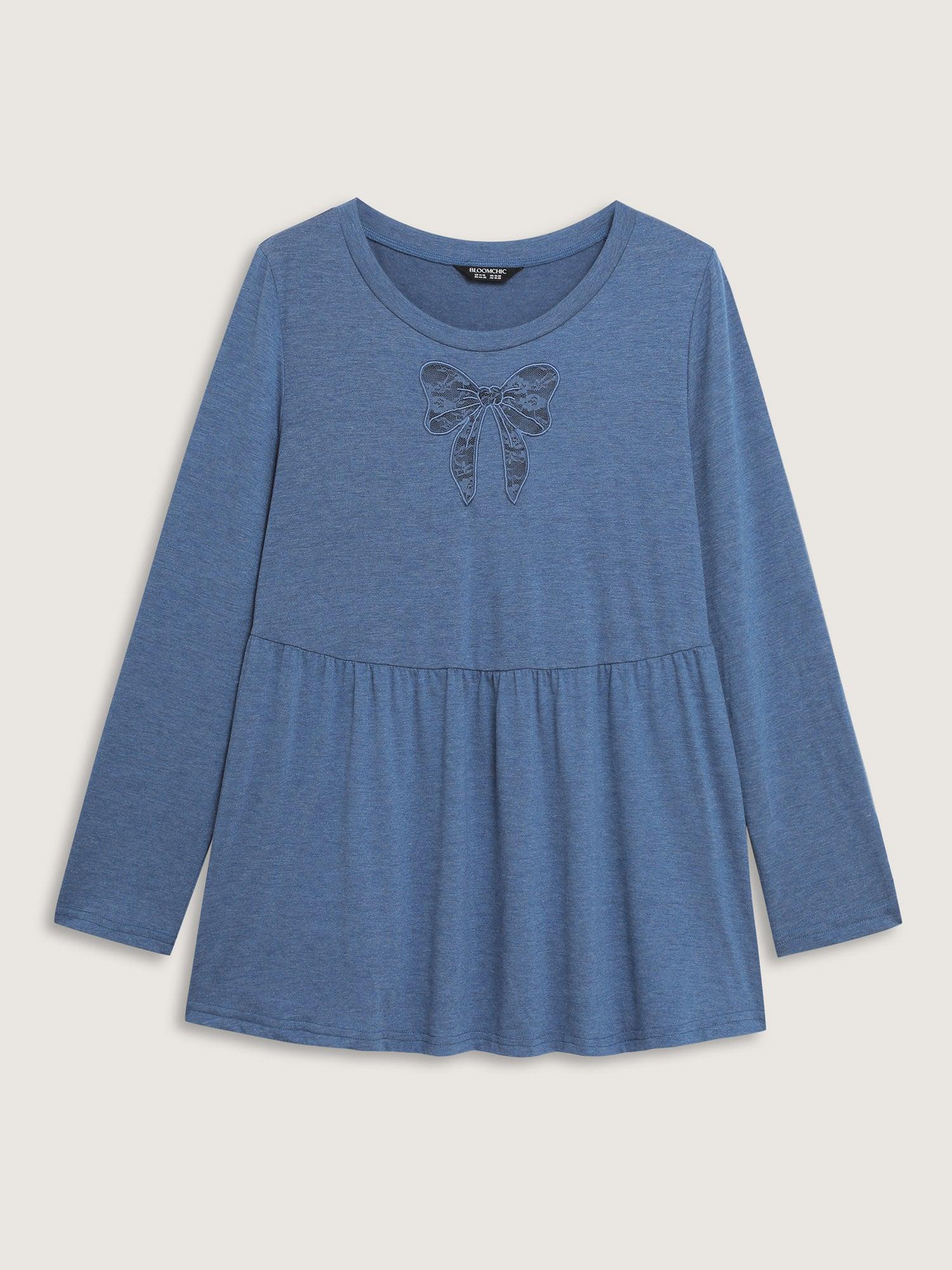 Supersoft Bowknot Cut-Out Knit Top Female Product Image