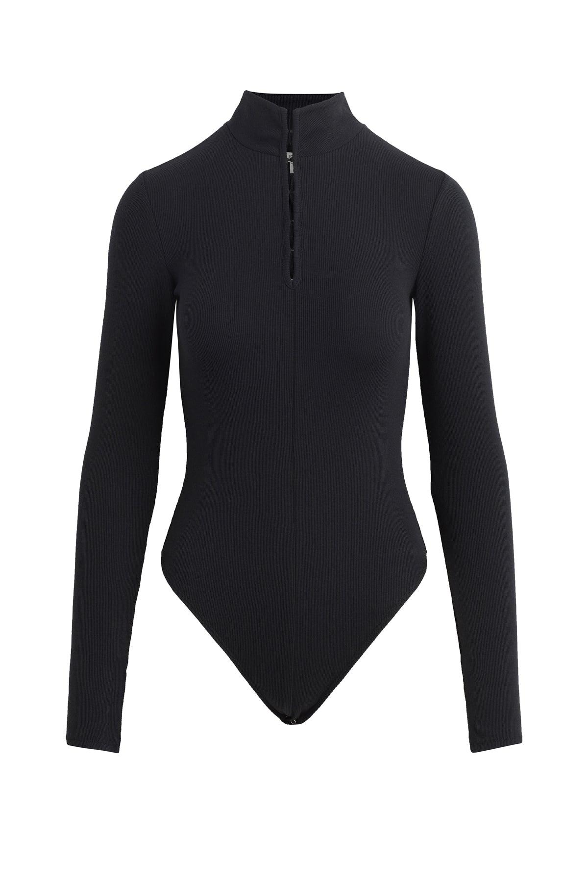 Long Sleeve Hook & Eye Bodysuit Female Product Image