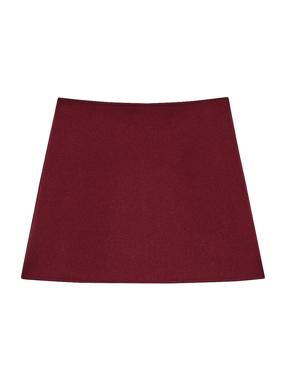 Womens Wool-Cashmere Miniskirt Product Image