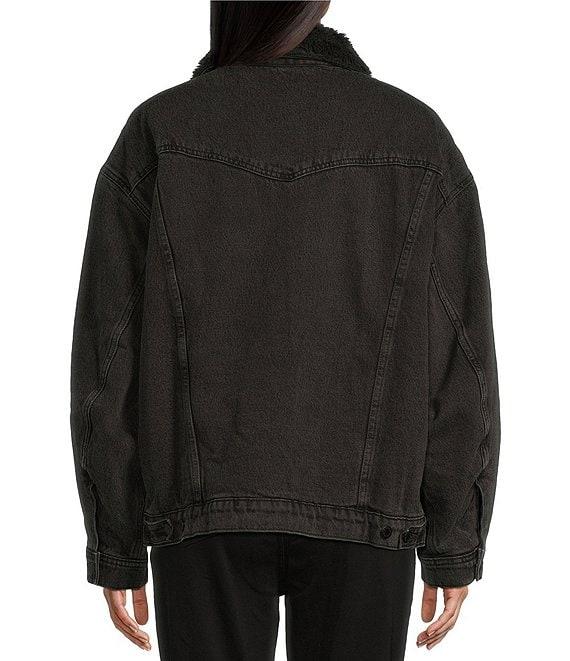 Wrangler® Girlfriend Denim Sherpa-Lined Jacket Product Image