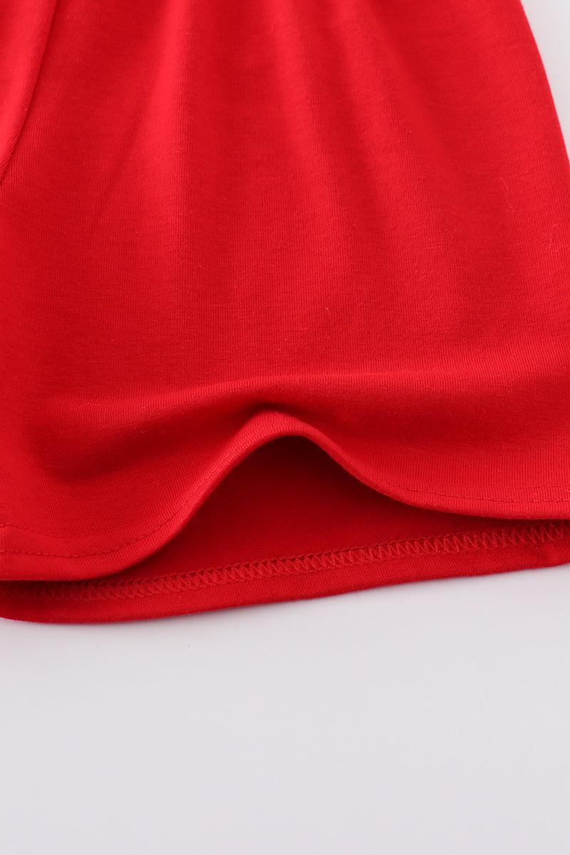 Blue farm embroidery gingham set Product Image