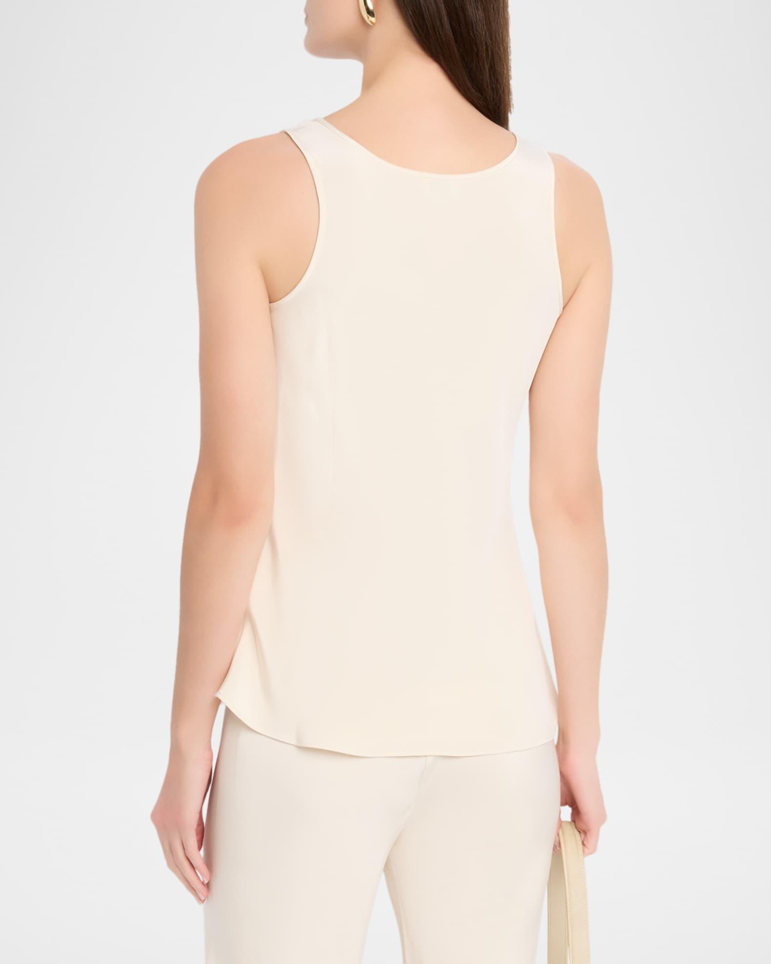 Scoop-Neck Silk Tank Product Image