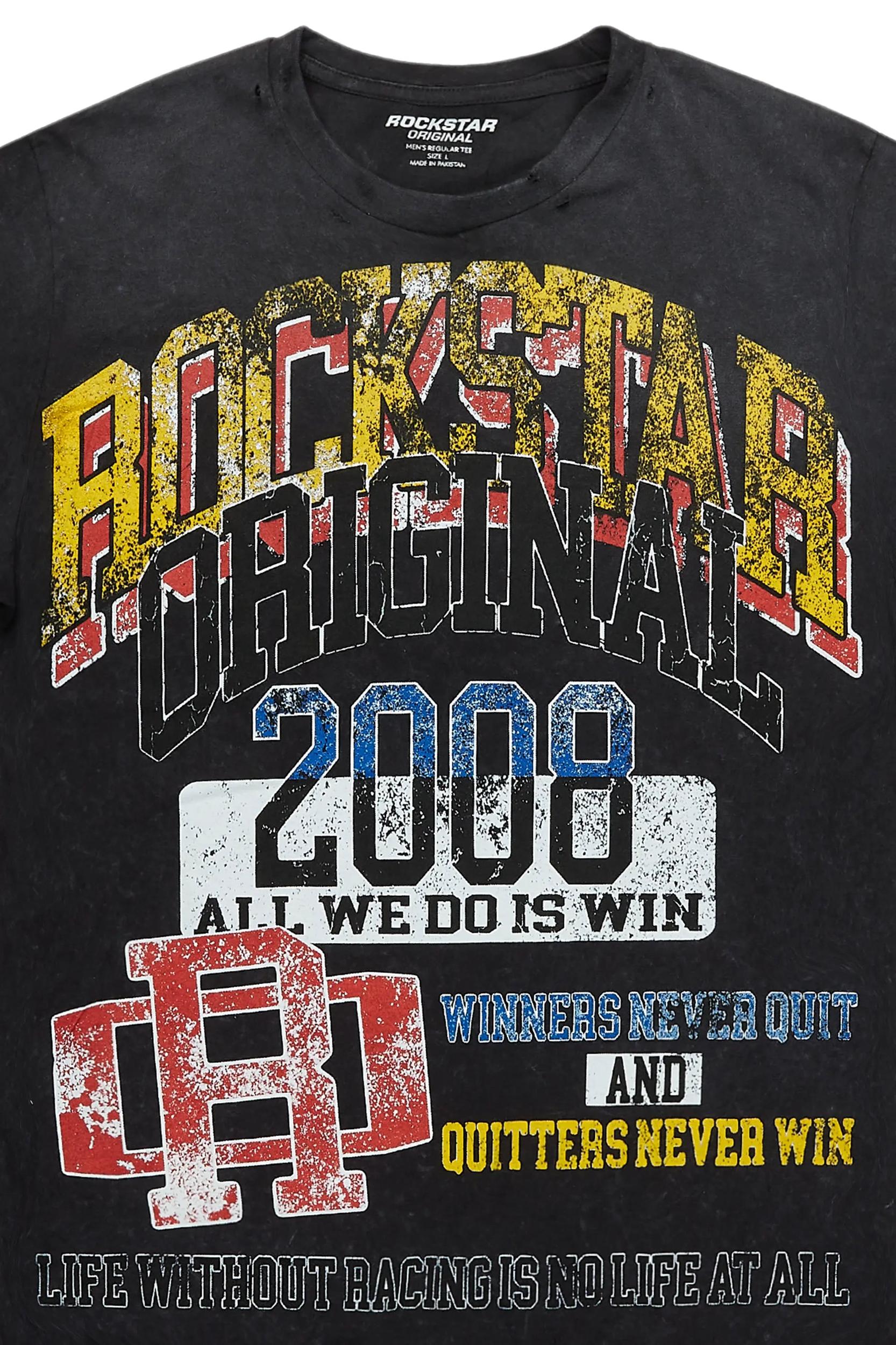 Tamikia Vintage Black Oversized T-Shirt Female Product Image