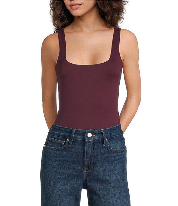 Good American Sculpting Square Neck Modern Tank Bodysuit Product Image