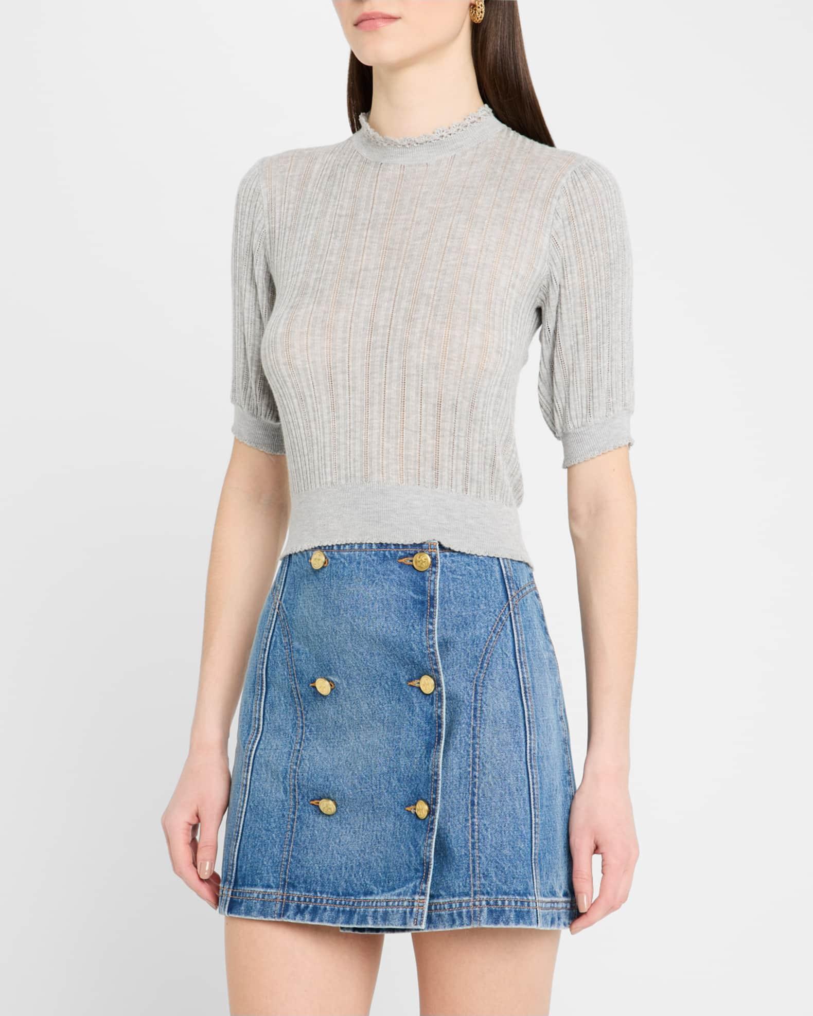 Gemma Short-Sleeve Knit Top Product Image