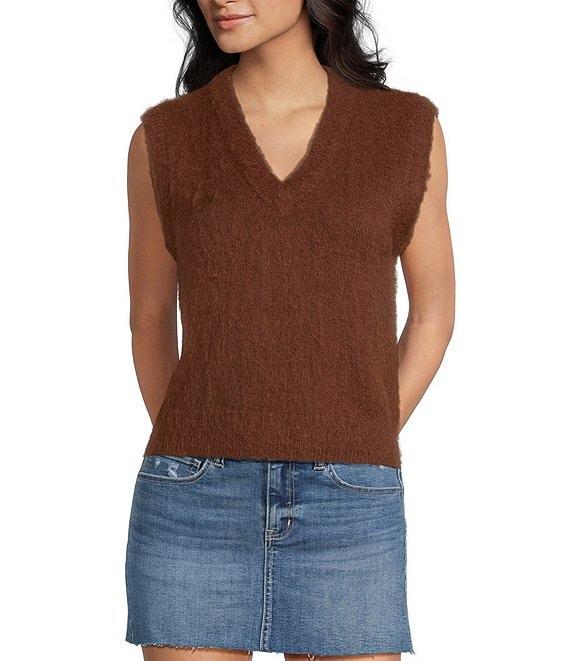 Copper Key Shrunken Sweater Vest Product Image
