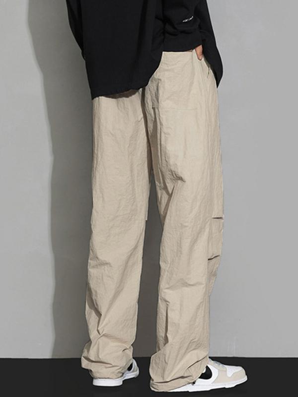 Men's Pleated Casual Thin Cargo Pants Product Image