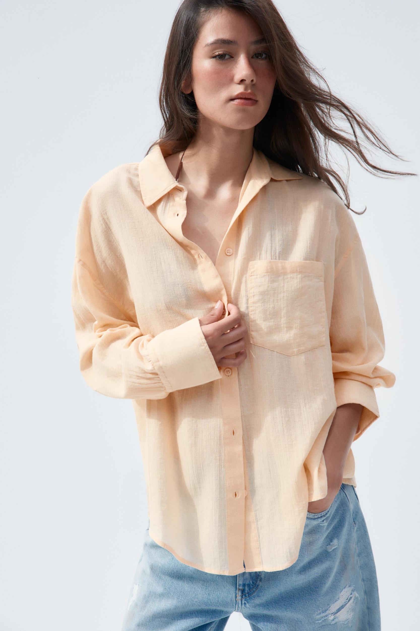 OVERSIZED GAUZE SHIRT Product Image