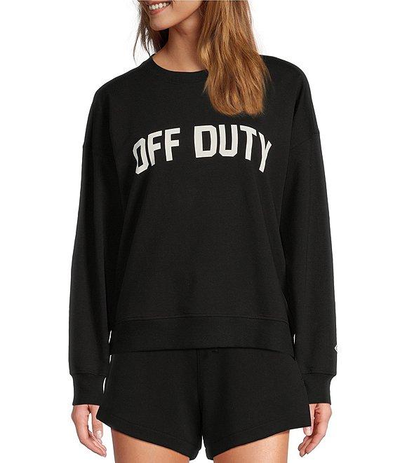 Antonio Melani Active Off Duty Crew Neck Long Sleeve Sweatshirt Product Image