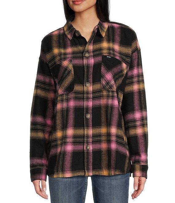 Rip Curl Beach Party Long Sleeve Plaid Brushed Flannel Shirt Product Image