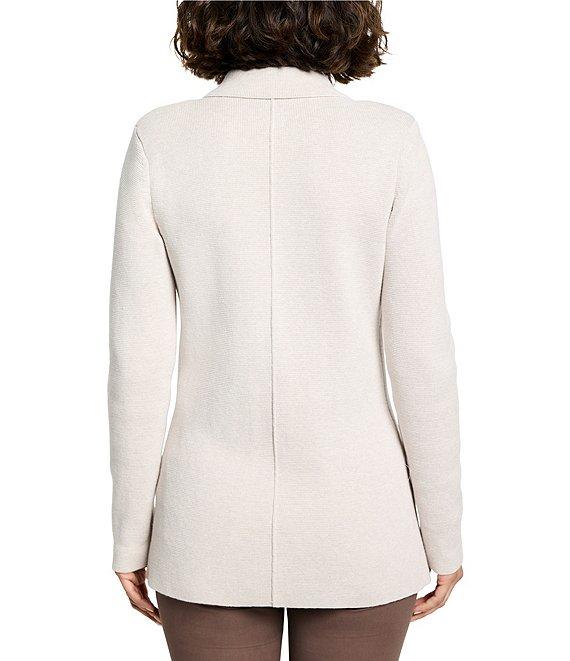 NIC + ZOE Elegant Knit Notch Lapel Long Sleeve Blazer Product Image