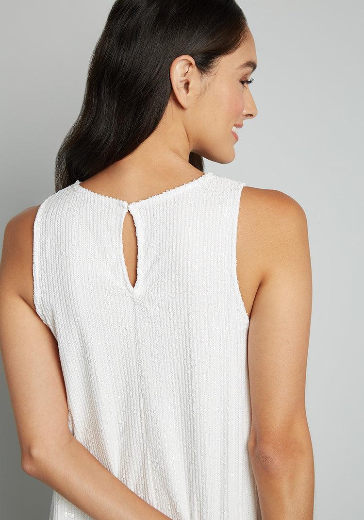 Shine and Dine Sequin Shift Dress Product Image