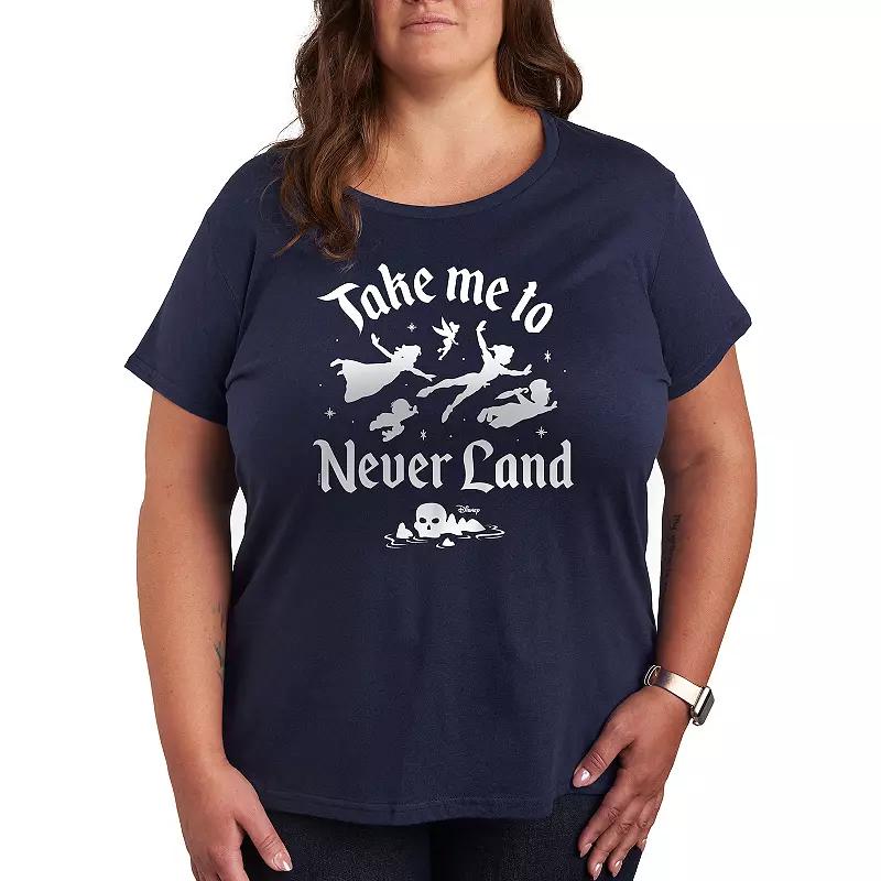 Disney's Peter Pan Plus Take Me To Never Land Graphic Tee, Women's,  Product Image