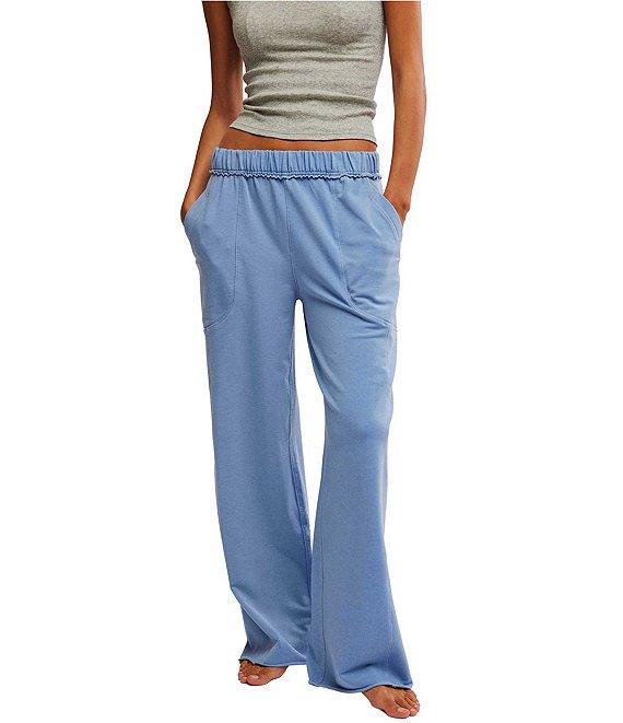 Free People Don't Wait Up Wide-Leg Lounge Pants Product Image