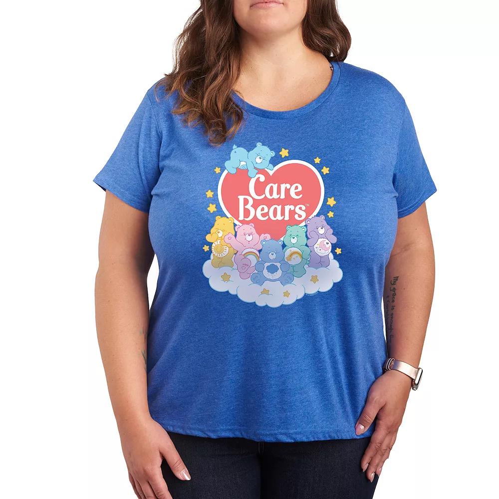 Plus Care Bears Pastel Cloud Group Graphic Tee, Women's,  Product Image