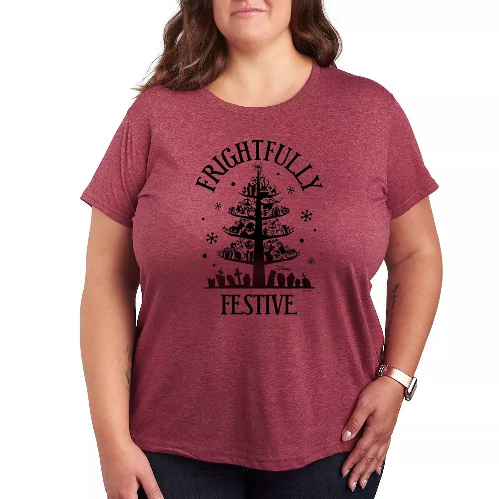 Disney's Nightmare Before Christmas Plus Frightfully Festive Graphic Tee, Women's,  Product Image