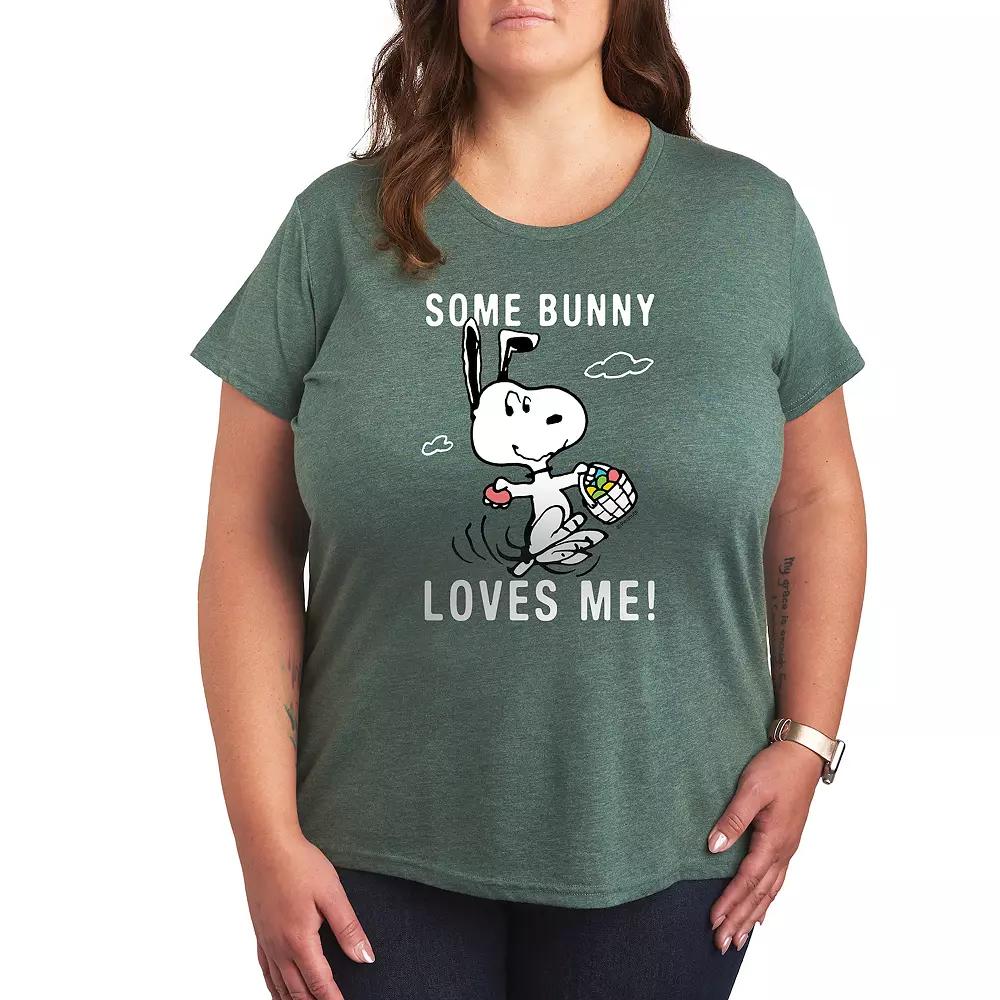 Plus Peanuts Snoopy Some Bunny Graphic Tee, Women's,  Product Image